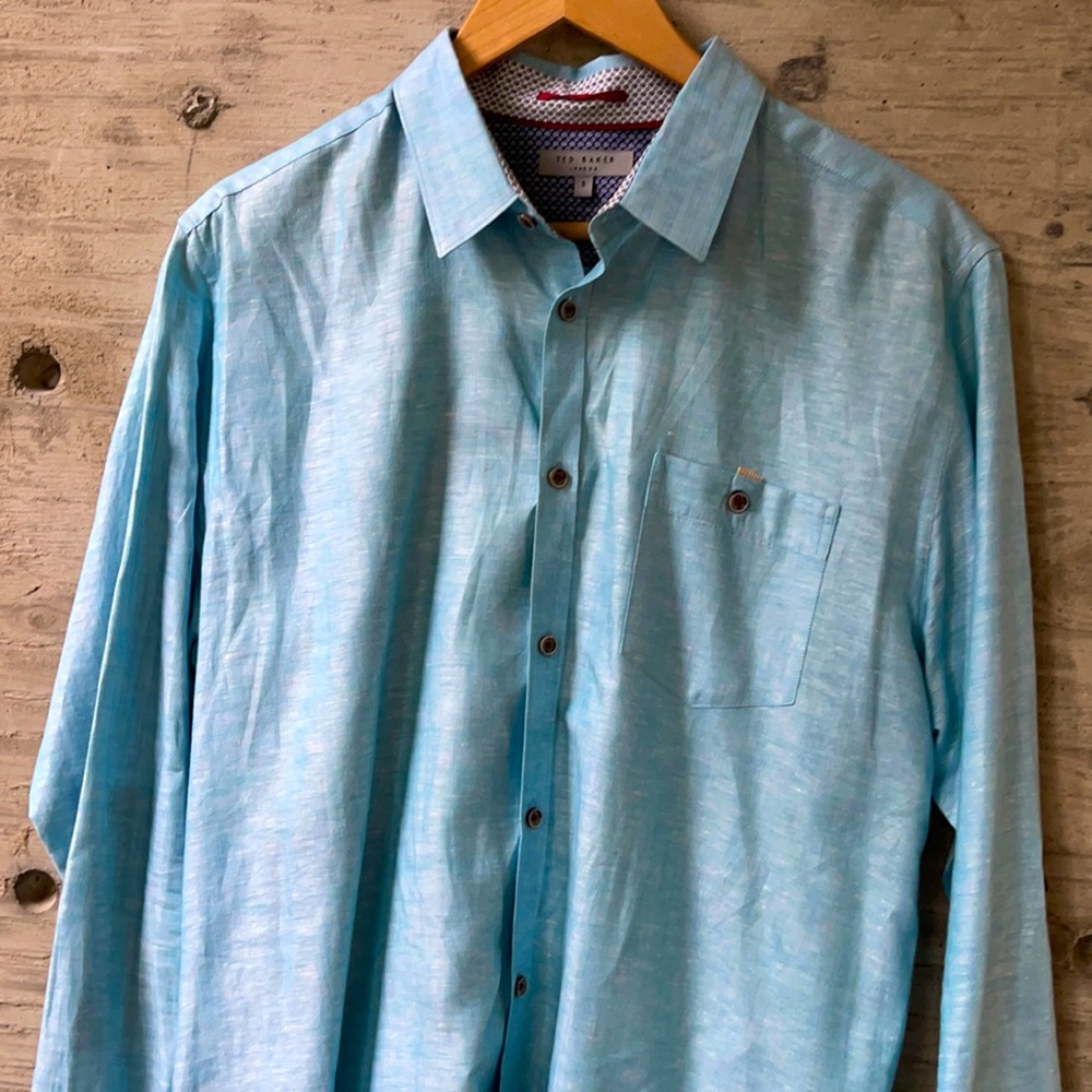 Ted Baker linen/cotton button down shirt